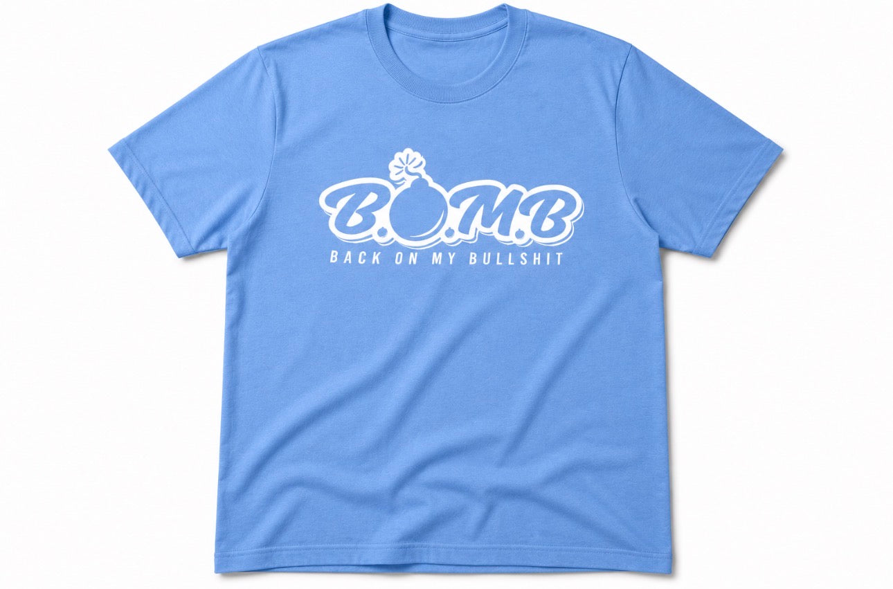 B.O.M.B Tee (White logo}