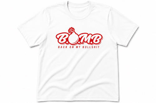 B.O.M.B Tee (White logo}