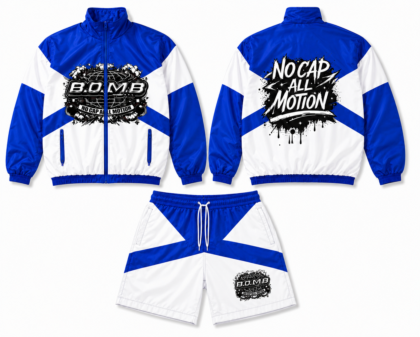 BOMB Motion Windbreaker Short Set
