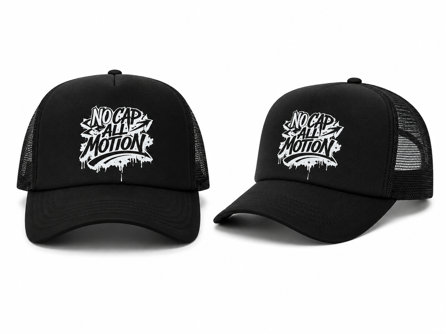 No Cap All Motion Trucker Hats