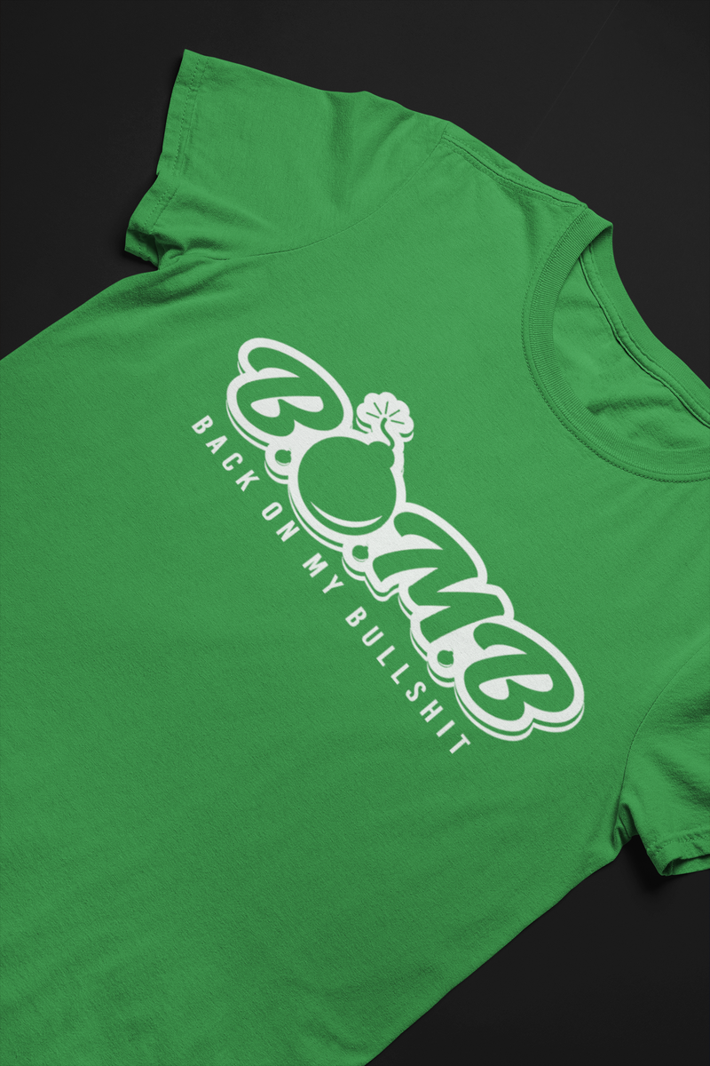 B.O.M.B Tee (White logo}
