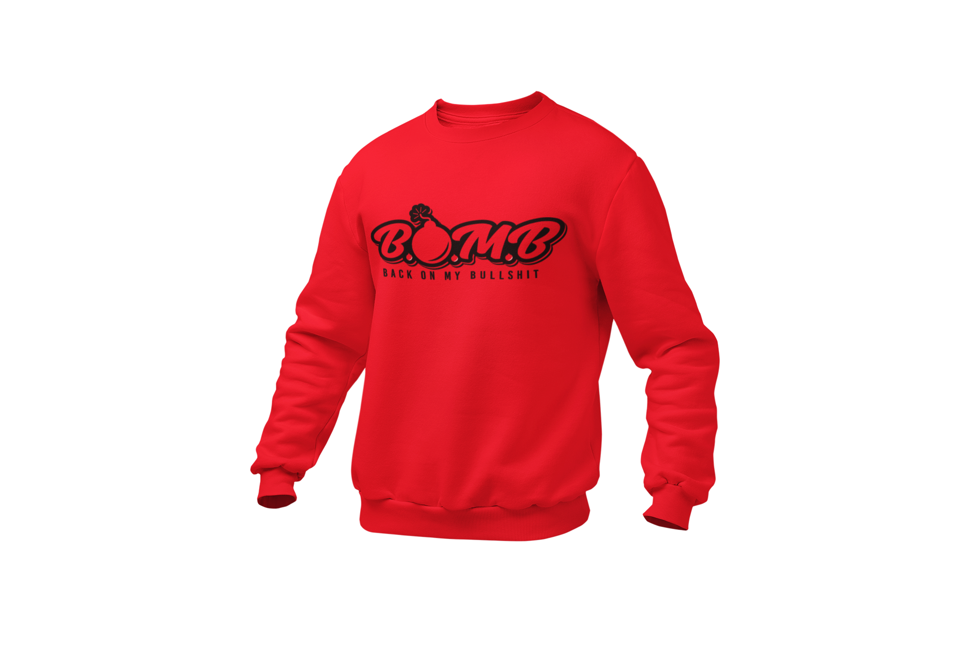 All Black B.O.M.B Logo Sweatshirt