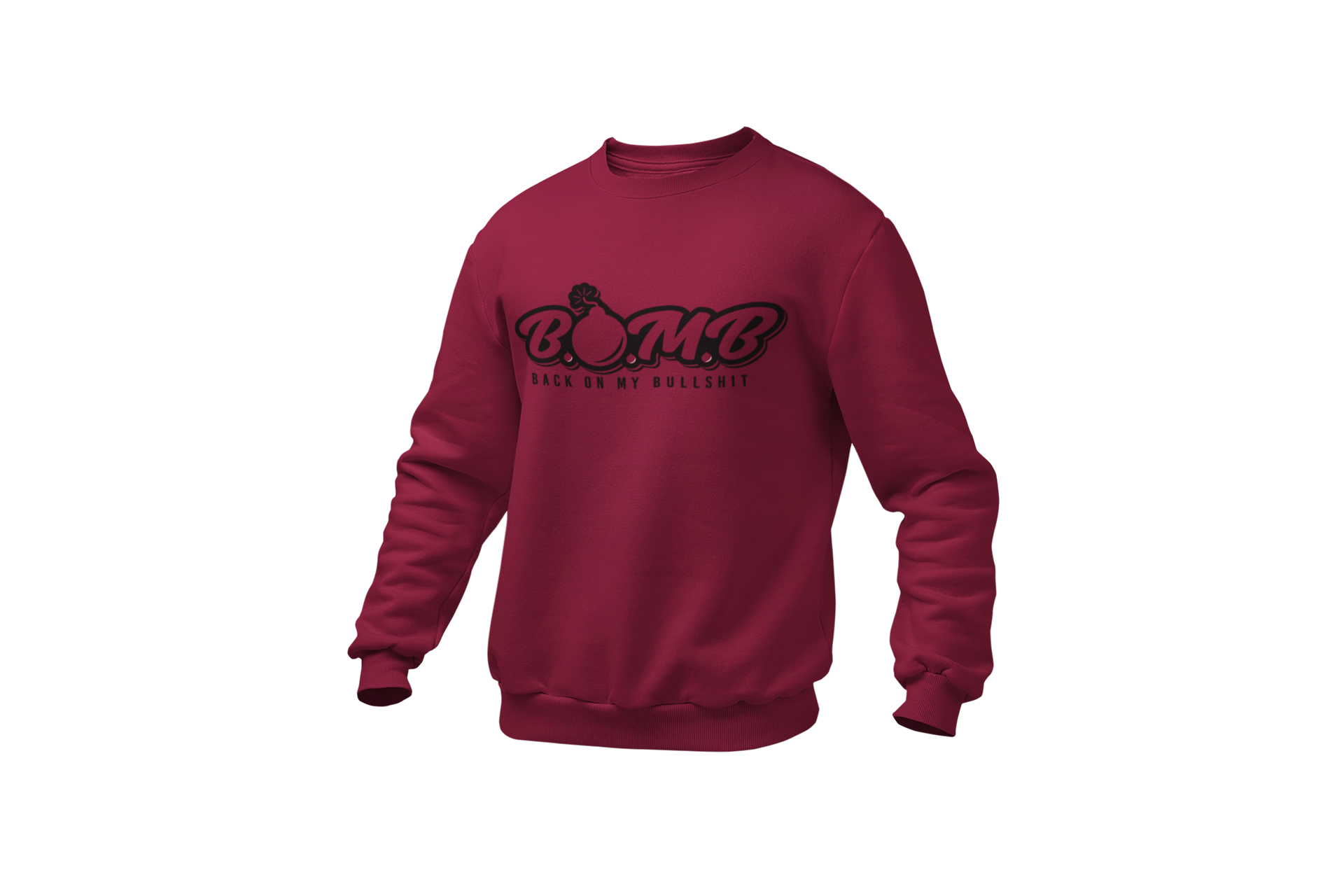 All Black B.O.M.B Logo Sweatshirt