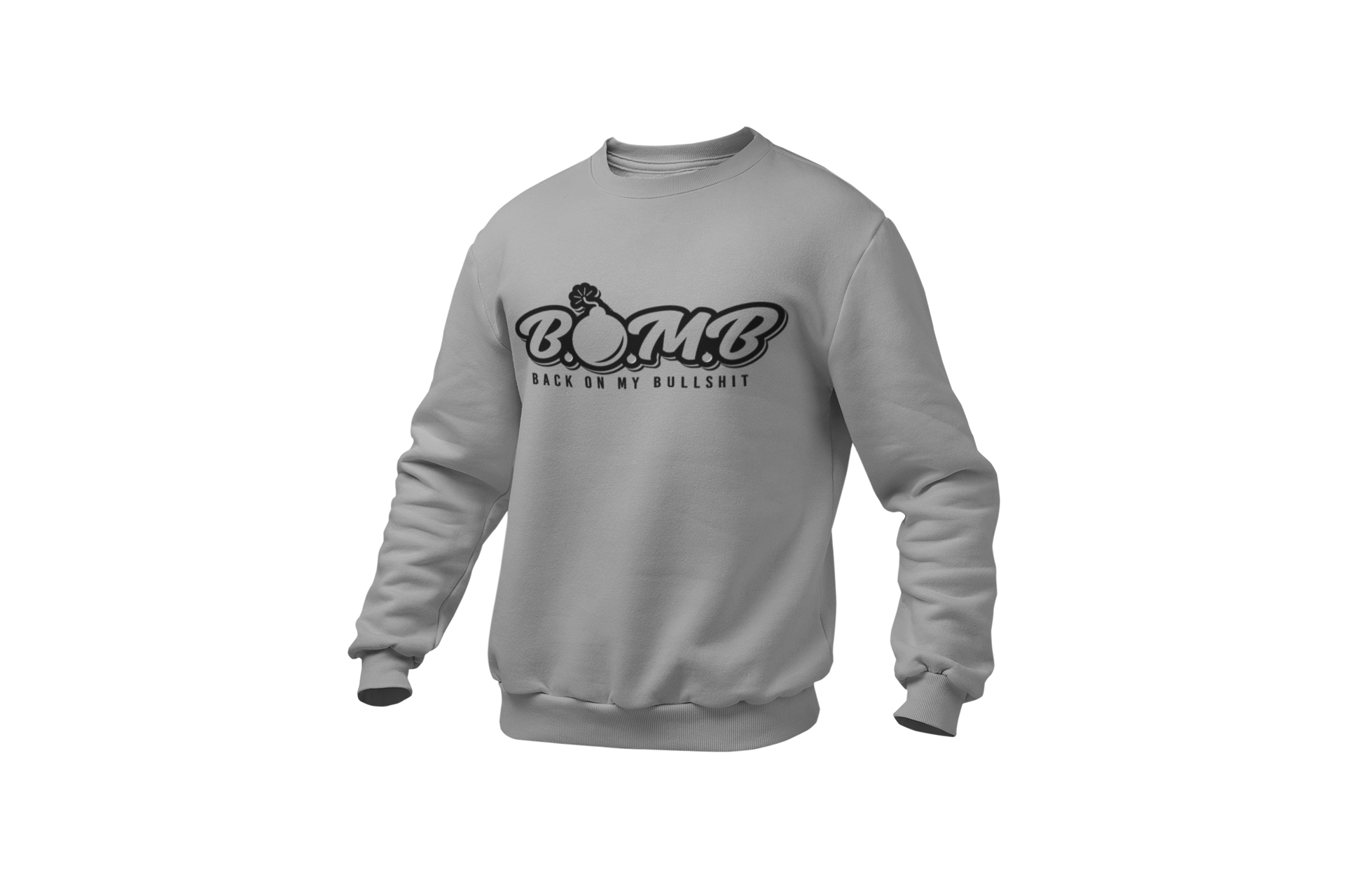 All Black B.O.M.B Logo Sweatshirt