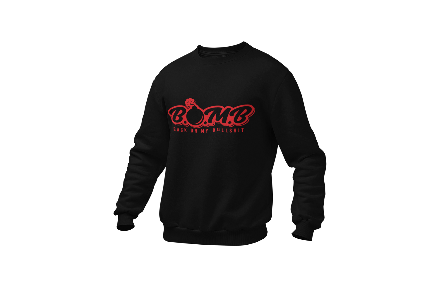 All Black B.O.M.B Logo Sweatshirt