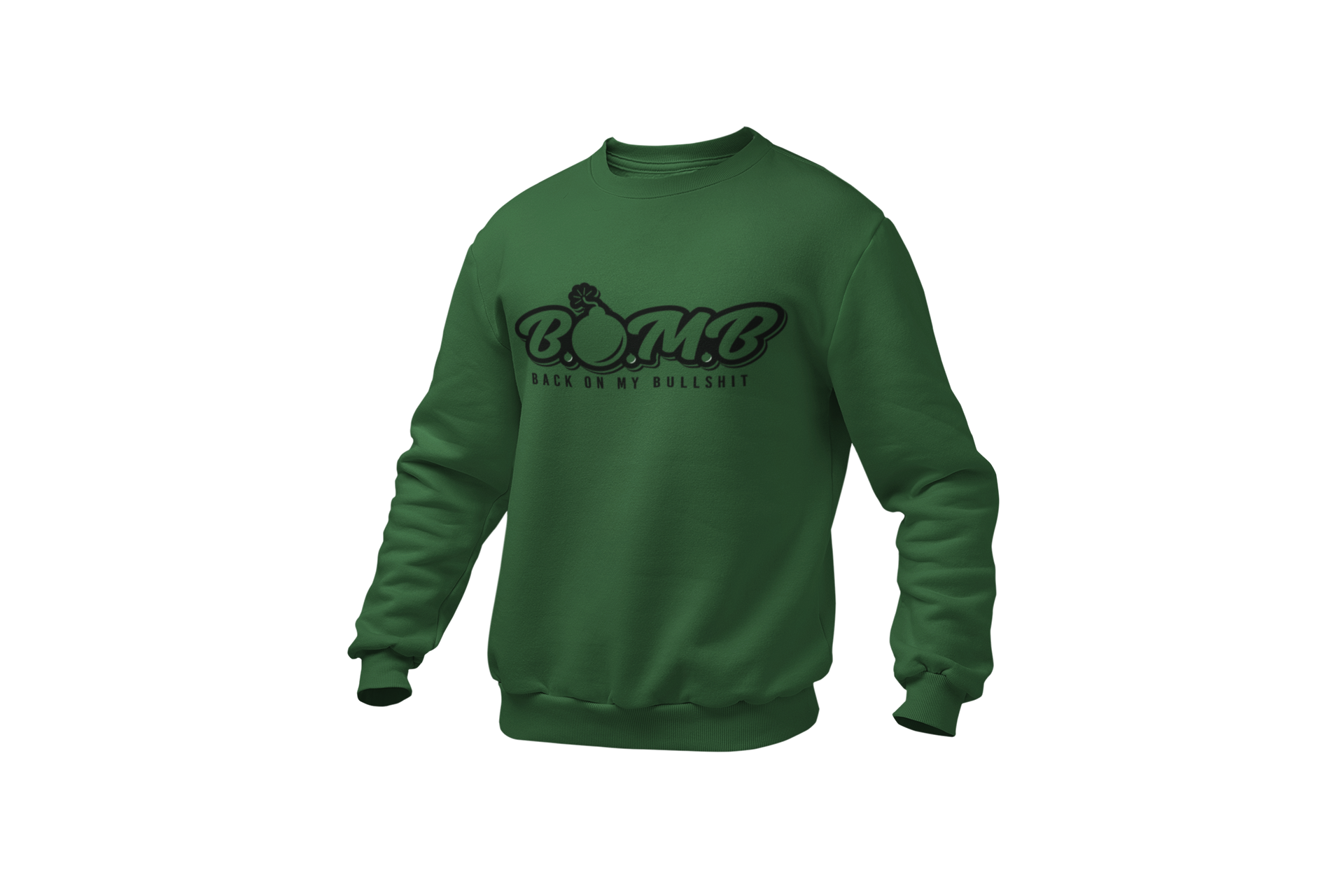 All Black B.O.M.B Logo Sweatshirt