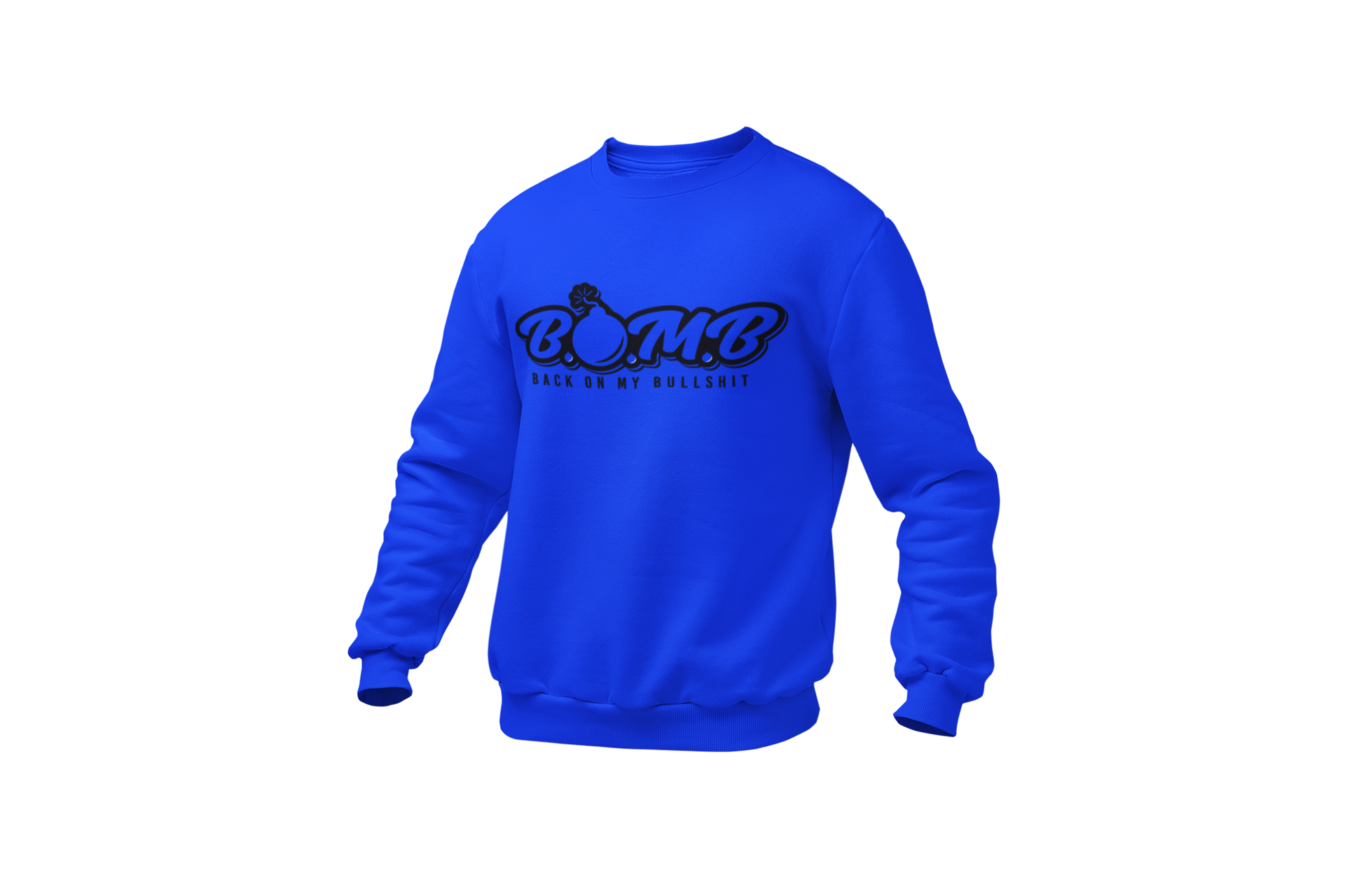 All Black B.O.M.B Logo Sweatshirt