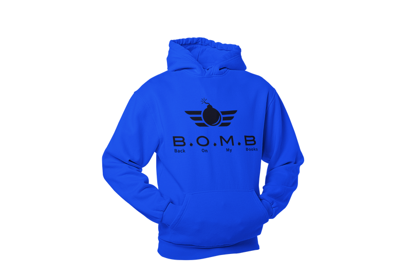 Back On My Books Youth Hoodie- Top Gun Logo Black