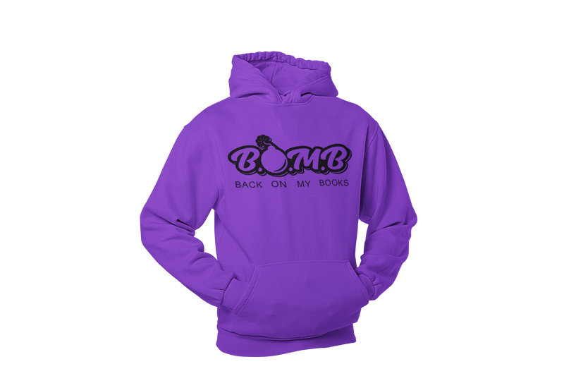 Back On My Books Youth Hoodie- Black