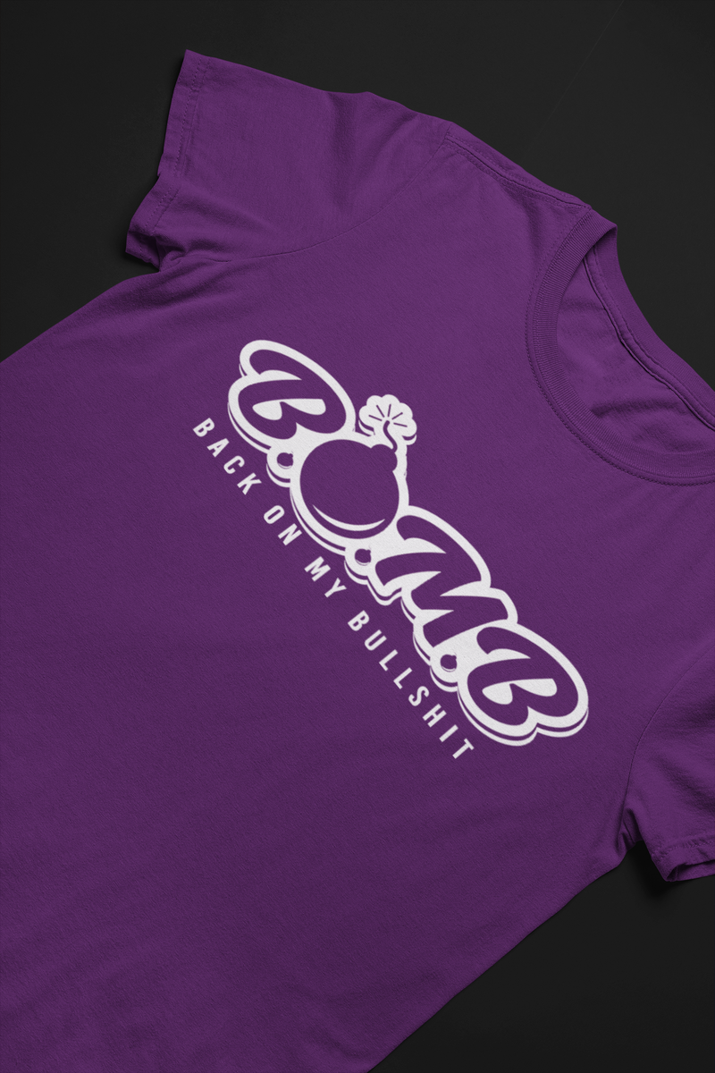 B.O.M.B Tee (White logo}