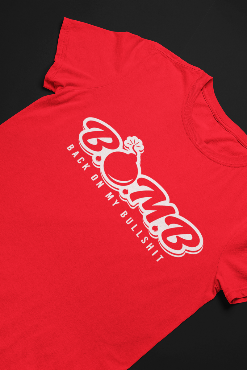 B.O.M.B Tee (White logo}